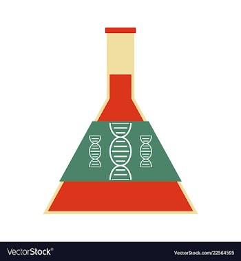 Dna genetic sign elements and icons collection vector image