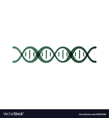 Dna genetic sign elements and icons collection vector image
