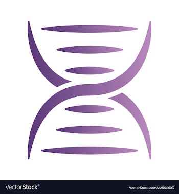 Dna genetic sign elements and icons collection vector image