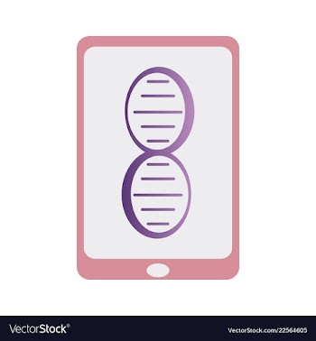 Dna genetic sign elements and icons collection vector image