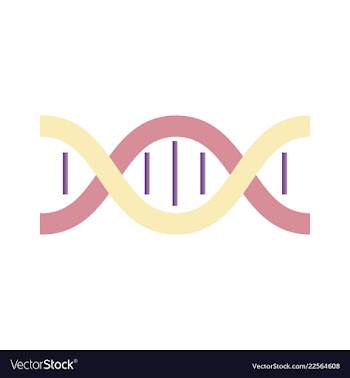 Dna genetic sign elements and icons collection vector image