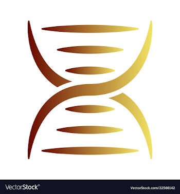 Dna genetic sign elements and icons collection vector image