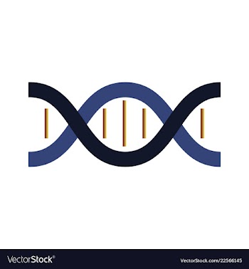 Dna genetic sign elements and icons collection vector image