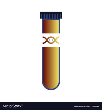 Dna genetic sign elements and icons collection vector image