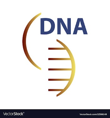 Dna genetic sign elements and icons collection vector image