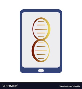 Dna genetic sign elements and icons collection vector image