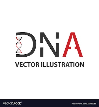 Dna helix logo template genetics design biological vector image