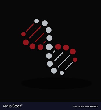 Dna helix logo template genetics design biological vector image
