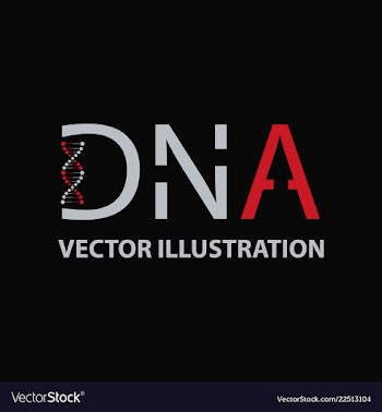 Dna helix logo template genetics design biological vector image