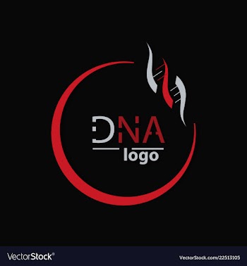 Dna helix logo template genetics design biological vector image
