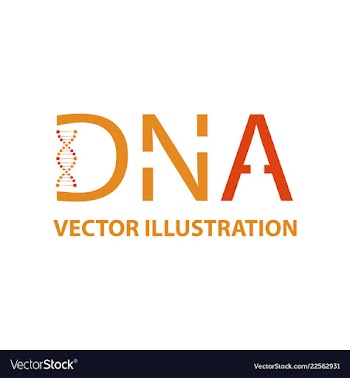 Dna helix logo template genetics design biological vector image
