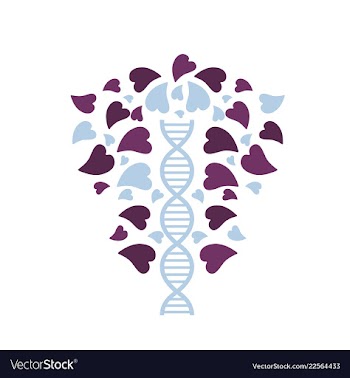 Dna helix logo template genetics design biological vector image