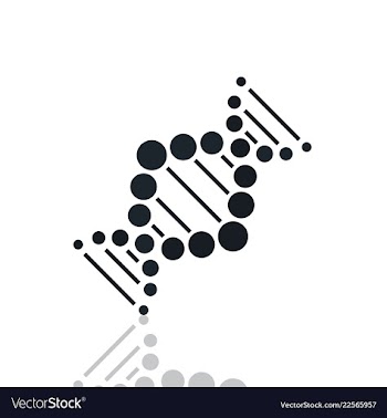 Dna helix logo template genetics design biological vector image