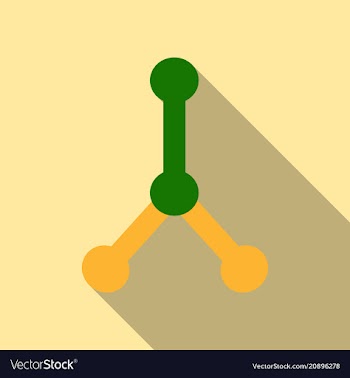 Dna molecule bio abstract logo design vector image