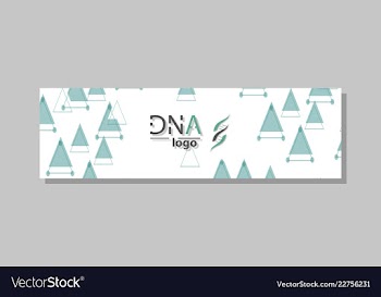 Dna molecule brochure template flyer layout vector image