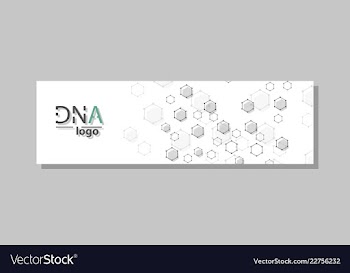 Dna molecule brochure template flyer layout vector image