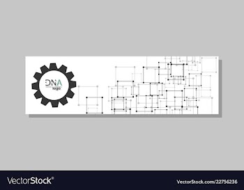 Dna molecule brochure template flyer layout vector image
