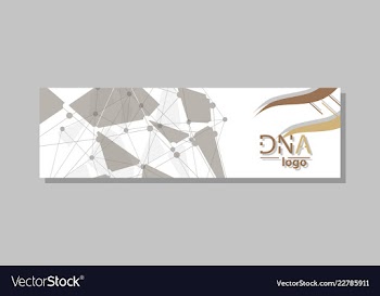 Dna molecule brochure template flyer layout vector image