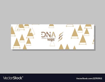 Dna molecule brochure template flyer layout vector image