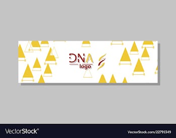 Dna molecule brochure template flyer layout vector image