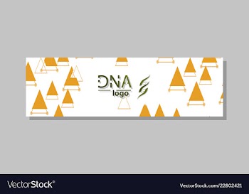Dna molecule brochure template flyer layout vector image