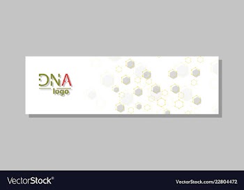 Dna molecule brochure template flyer layout vector image