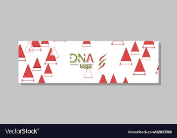 Dna molecule brochure template flyer layout vector image