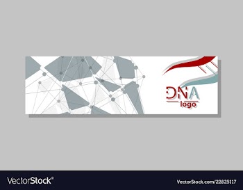 Dna molecule brochure template flyer layout vector image
