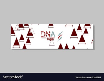Dna molecule brochure template flyer layout vector image