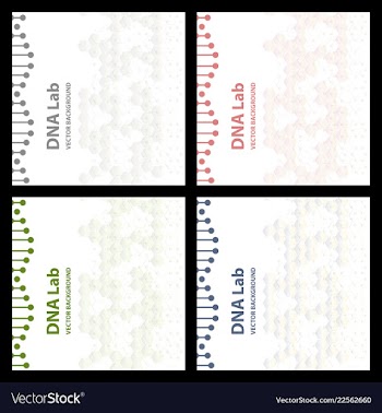 Dna molecule structure background vector image