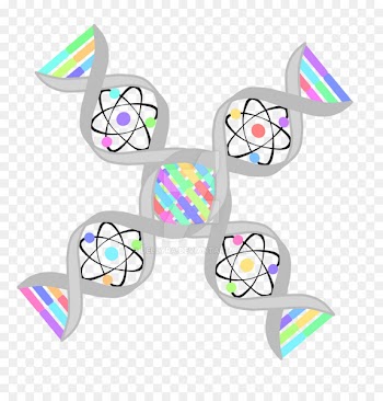 DNA Nucleic acid Atom Clip art Cell nucleus - cutie transparency and translucency 