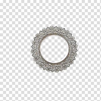 Do it yourself T-shirt Earring Jewellery Craft, Retro silver frame transparent background PNG clipart
