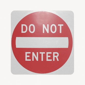 Do not enter sign collage | Free PSD - rawpixel