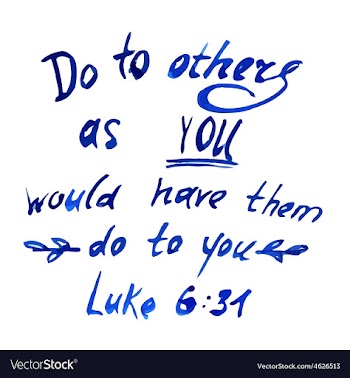 Do to others as you would have them do to you vector image