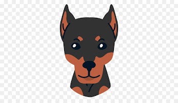 Dobermann Miniature Pinscher Miniature Schnauzer Vector graphics Illustration - dobermann transparency and translucency 