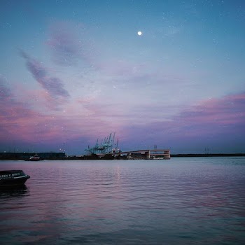dock and ocean water