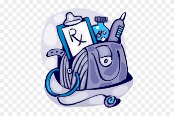 Doctor's Bag Royalty Free Vector Clip Art Illustration - Medical Bag Clipart