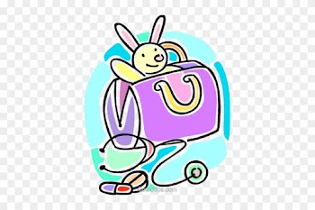 Doctor's Bag With A Stethoscope Royalty Free Vector - Medical Bag