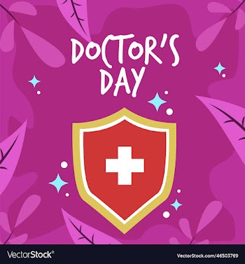 doctor day hand drawn poster