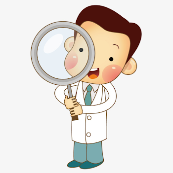 Doctor Holding A Magnifying Glass, Doctor Vector, Hospital ...