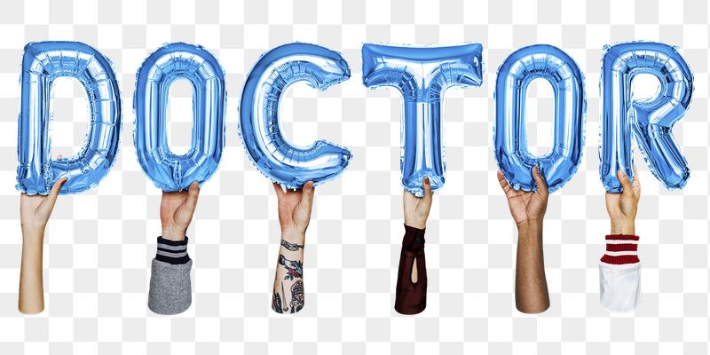 Doctor png, letter foil balloon, | Free PNG - rawpixel
