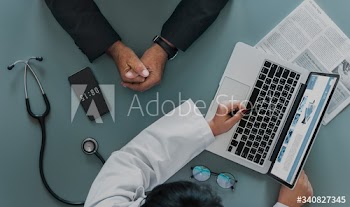 Doctor suggesting hospital program to patient
