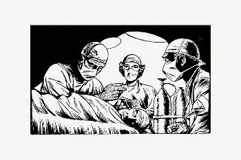Doctor surgery collage element, drawing | Free Vector Illustration - rawpixel