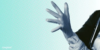 Doctor wearing latex gloves to prevent coronavirus contamination backg.. | Free  photo - 2313779