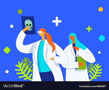 doctors analyzing reports concept