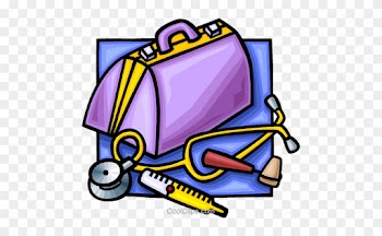 Doctors Bag With Medical Supplies Royalty Free Vector - Doctor Things Clip Art