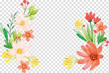 Doctrine and Covenants Young Women The Church of Jesus Christ of Latter-day Saints Young Men Personal Progress, Watercolor romantic bouquet title box transparent background PNG clipart
