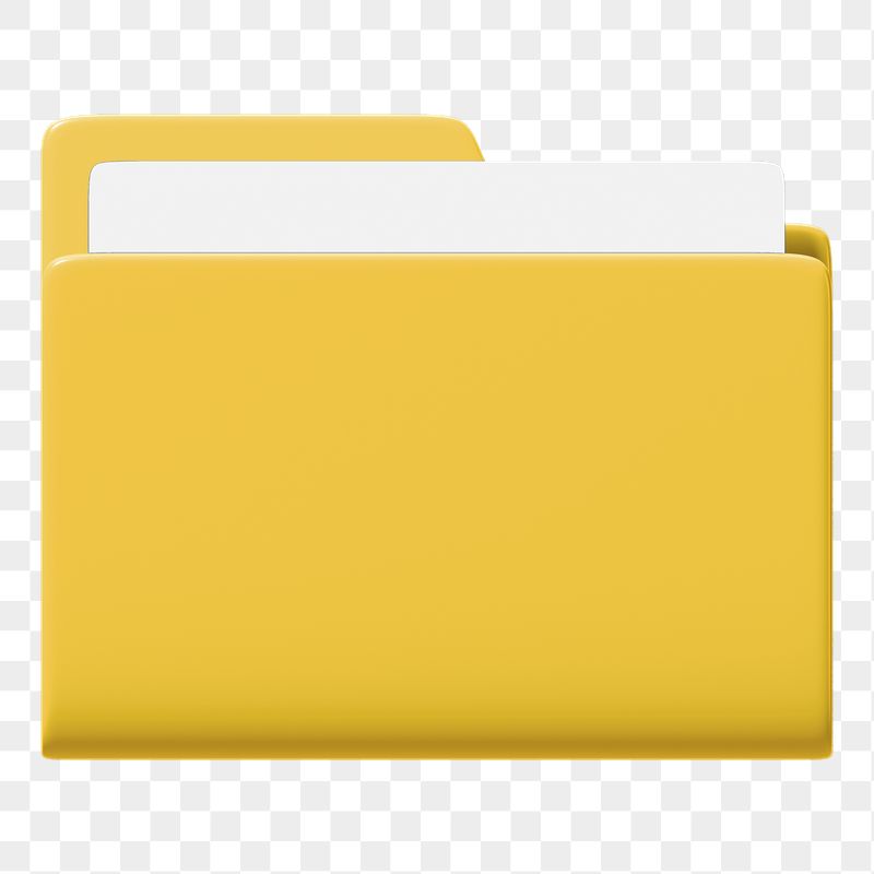 Document folder png sticker, 3D | Free PNG - rawpixel