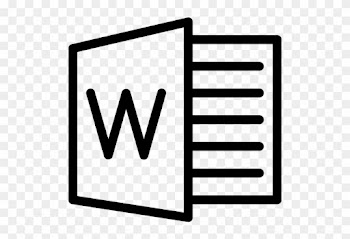 Document, Instrument, File, Single, Line-icon, Logos, - Microsoft Office Word Icon