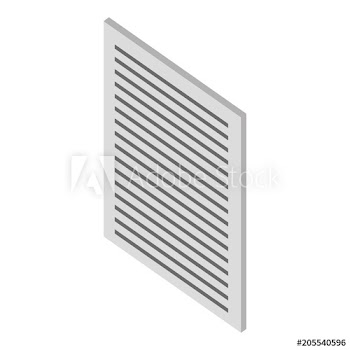 document paper information report isometric vector illustration